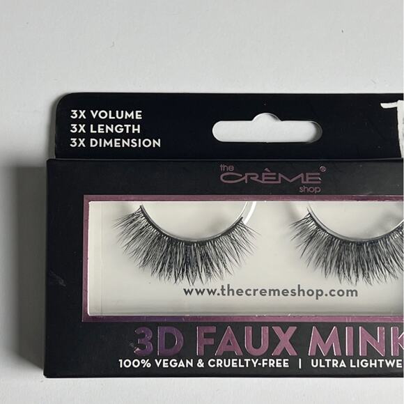 THE CRÈME SHOP 3D FAUX MINK Tea LASHES - Picture 3 of 5